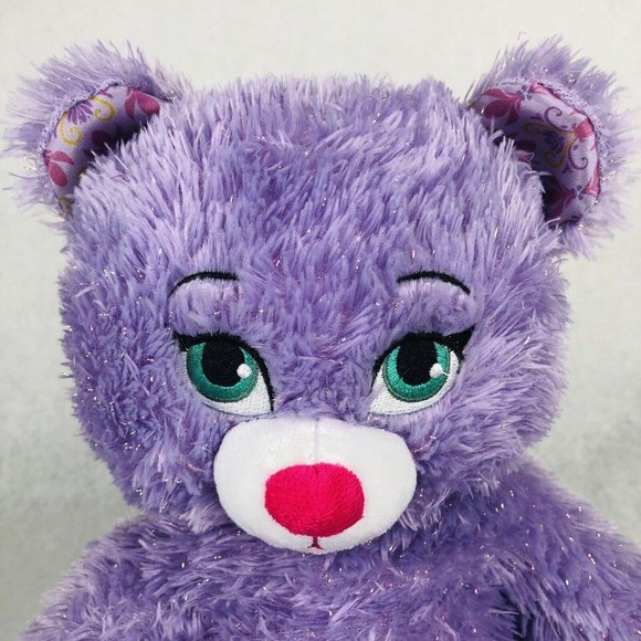 Build A Bear Frozen Princess Anna Purple Sparkle Disney Plush Toy Stuffed Animal - Picture 2 of 11